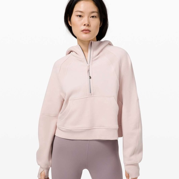 Lululemon Scuba Oversized 1/2 Zip Hoodie - Feather Pink - Size M/L - W3DM4S - Picture 8 of 8
